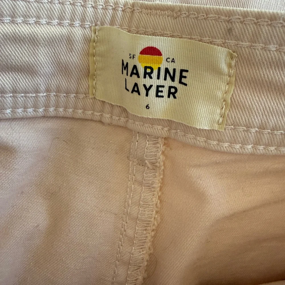 Marine Layer Wide Leg Pants in Dusty Pink - Picture 3 of 6